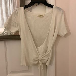 Pacsun White Wrap Top